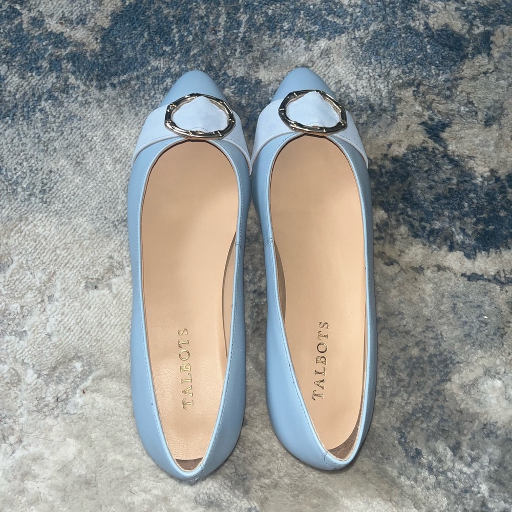 NEW Powder blue Talbots flats